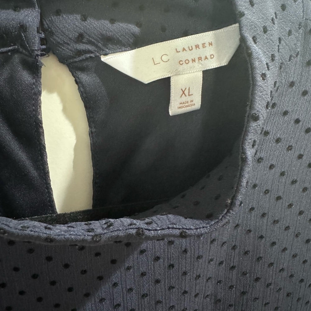 Lauren Conrad Navy Blue Women's Top size XL - Picture 5 of 5